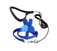 LOVIVER Bird Harness Leash Bird Training Rope Adjustable Comfortable Pet Bird Traction Rope Parrot Harness Strap for Mynah Budgerigar, XS, Blue