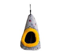 LOVIVER Bird Warm Nest Hideaway Bird Cage Accessory,Decorative Parrot Cave Hanging Hammock for Budgies, Small Animal Parakeet