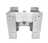 LOVIVER Boat Engine Mount Outboard Motor Bracket Transom Lift Plate Support Adjustable Aluminum Alloy Manual Height Control Stable Stern Positioning Suitable , Manual Outboard Lift Plate - 150