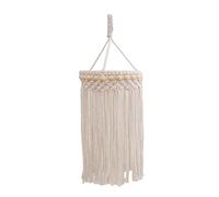 LOVIVER Bohemian Lamps Shade Macrame Lampshade Wedding Woven Tapestry Polyester Boho Hanging Pendant Light Cover Handmade for Bedroom, Style C