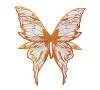 LOVIVER Butterfly Wings Princess Wing Fairy Wing for Adults Halloween Stage Performance Festival, Angel Wings Princess Fancy Dress Up Costumes for Halloween Birthday Chrismas Party Cosplay, Orange