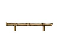 LOVIVER Cabinet Door Handle Drawer Pull Knob Hardware Bamboo Theme Solid Brass Piece Comfortable Grip Vintage Carved Finish Suitable for Cupboard Doors, Array, Color to 10, 128mm