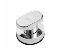 LOVIVER Cabinet Handle Drawer Pull Door Handle Cupboard Knob with Modern Look Sleek Profile Finish Suitable for Contemporary Decor Minimalist interiors Home Renovation, Silver, Round Suction Handle