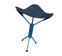 LOVIVER Camping Stool Portable Folding Stool Lounge Small Foldable Chair Slacker Chair for Garden Patio Outdoor Queuing Traveling BBQ, Blue Dark Blue