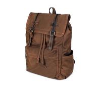 LOVIVER Canvas Backpack Vintage-Styled Flap Backpack Casual Rucksack for Journeyers, Commuters, Travel, Commuting, Brown, color to 4