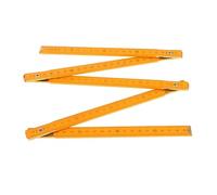 LOVIVER Carpenters Folding Rule Measuring Ruler Lightweight Folding Wooden Ruler Folding Meter Ruler for Woodworking Carpenters Lineman Teaching, 1m