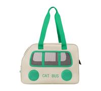 LOVIVER Cat Carrier Bag Pet Travel Pack Tote Bag Soft Multiuse Puppy Carrier Bag Portable Handbag for Outdoor Small Animal Small Dog, White