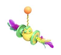 LOVIVER Cat Chasing Ball Toy Enrichment Ball Chick Shape Roller Cute Interactive Toy Cat Teaser for Bedroom Home Indoor Playing Time