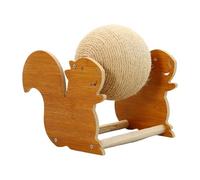 LOVIVER Cat Scratcher Toy Wood Pet Furniture Supplies Exercise Playing Protect Furniture Grinding Claw for Small Cats Scratching Ball