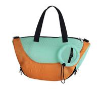 LOVIVER Cat Showering Bag Cat Grooming Bag Multifunctional Cat Bathing Bag Cat Washing Bag for Manicure Nail Cutting Oral Examination, orange green