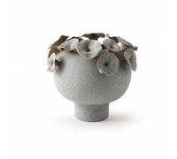 LOVIVER Ceramic Vase Sculptural Table Vase Decorative Piece Matte Pottery Formed With Organic Edges Suitable for Living Space Mantelpiece Entry Console Bedroom, color to 3, Low 30.5 27.5 H25cm