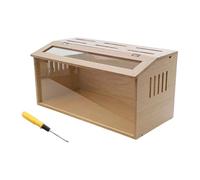 LOVIVER Chicken Brooder Box Small Chicken Coop with Window Breathable Sturdy Quail Nest Cage Small Animals Habitat House for Reptiles