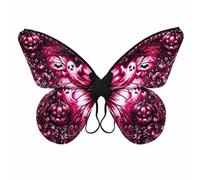 LOVIVER Children Butterfly Costume Up Accessories Halloween Pattern With Elastic Straps Material suitable for Halloween Parties Cosplay Stage Performances, Array, Pink Wings, 65 60cm