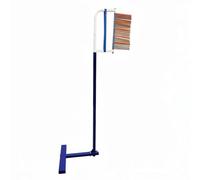 LOVIVER Children Tester Jump Height Tester Jump Reach Measuring Jump Testing Stand With Adjustable Height Metal Construction Suitable for Youth Coaching Team Practice PE Lessons, Blue