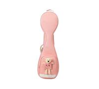 LOVIVER Chinese Lute Case,Pipa Carrying Case,41 inch with Adjustable Straps,Side Handle Travel Waterproof Large Front Pocket Backpack, pink