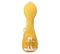 LOVIVER Chinese Lute Case,Pipa Carrying Case,41 inch with Adjustable Straps,Side Handle Travel Waterproof Large Front Pocket Backpack, yellow