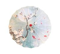 LOVIVER Chinese Oiled Paper Umbrella, Japanese Classical Dance Umbrella Rainproof Oriental Parasol for Cosplay, Holiday, Events, Style J
