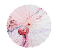 LOVIVER Chinese Oiled Paper Umbrella Parasol for Kids Stage Performance Costume Cosplay, Style E