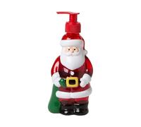 LOVIVER Christmas Hand Soap Dispenser Christmas Decor Novelty Cartoon Sturdy Liquid Container Shampoo Dispenser for Sinks Countertops, Santa Claus