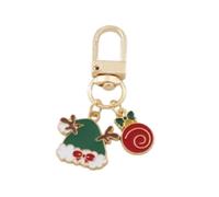 LOVIVER Christmas Keychain Figure Lightweight Car Key Charm for Adults Kids Party Supply, Style B