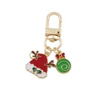 LOVIVER Christmas Keychain Figure Lightweight Car Key Charm for Adults Kids Party Supply, Style C