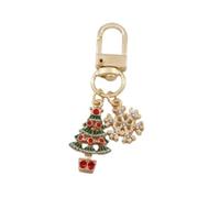 LOVIVER Christmas Keychain Figure Lightweight Car Key Charm for Adults Kids Party Supply, Style D