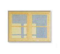 LOVIVER Clear and Bright Breaker Box Cover | Modern Geometric artistic design, Textured Oil-Canvas, Electrical Panel Cover, for Living Room, 40x50cm, Style C