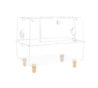 LOVIVER Clear Hamster Cage Hamster House Small Pets Habitat Small Animal Cage Clear Hamster Habitat Box for Sugar Glider Mice Gerbils