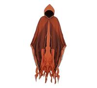 LOVIVER Cloak with Hood Accessories Horror Witch Cape for Unisex Adult Man Women, Orange