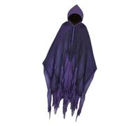 LOVIVER Cloak with Hood Accessories Horror Witch Cape for Unisex Adult Man Women, Purple