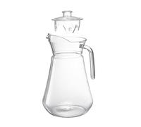 LOVIVER Cold Water Pitcher Restaurant Carafe Container Drink Dispenser with Handle Sangria Pitcher Water Jug for Cafe Household Party, 1000ml Solid Clear