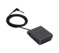 LOVIVER Compact Sustain Pedal Momentary Footswitch Non Slip Bottom 6.35mm Plug Electric Piano Sustain Foot Pedal for Controllers
