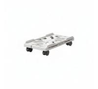 LOVIVER Computer Stand Base Adjustable Holder Rolling Cart With Wheels Raised Guard Edges Ventilated Suitable for studios classrooms small, White