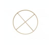 LOVIVER Craft Wind Chime Bamboo Crib Hanger Ornament DIY Display Lightweight Support Cross Design Suitable for Infant Area Family Bedside Child’s Room, 23CM 20 Holes