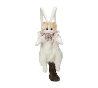 LOVIVER Cute Stuffed Cat Doll Backpack Realistic Casual Animal Shaped Backpack for Party, Brown