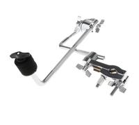 LOVIVER Cymbal Stands Clips Extension Clamps Arm Metal L Rod Percussion Instrument Accessories Drum Extension Stand Clamps Cymbal Arm