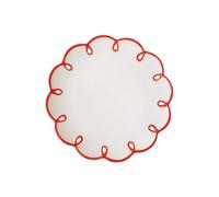 LOVIVER Dessert Plate Porcelain Dish Versatile Easy to Clean,Flower Shaped Table Centerpiece for Appetizer Pie Fruits Waffles Cheese