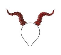 LOVIVER Devil s Headband Hairband for Show Party Role Playing Stage, Red Horns
