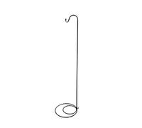 LOVIVER Display Hanger Shepherds Hook Stand Porch Outdoor Garden with Flat Base Iron Hook for Wedding Decor Plant Baskets Solar Light