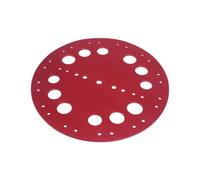 LOVIVER Diving Equipment Base Freediving Bottom Plate Anchor Disc Plate Gear Round Plate With Holes Aluminum Alloy Lightweight Design Suitable for training lines depth markers , Red