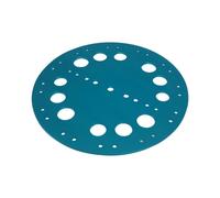 LOVIVER Diving Equipment Base Freediving Bottom Plate Anchor Disc Plate Gear Round Plate With Holes Aluminum Alloy Lightweight Design Suitable for training lines depth markers , Blue