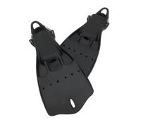 LOVIVER Diving Fins Open Heel Adjustable Swim Fins Jet Style With Spring Straps Vented Molded Foot Bed For Smooth Propulsion Suitable for swimming snorkeling scuba diving , Black , XL 44-46