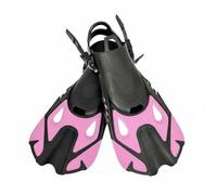 LOVIVER Diving Fins Swim Fins Snorkeling Fins Flippers With Efficient Thrust Design Adjustable Heel And Soft Pocket For Ease Suitable for practice sets , Pink , Xs