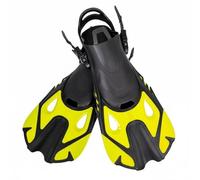 LOVIVER Diving Fins Swim Fins Snorkeling Fins Flippers With Efficient Thrust Design Adjustable Heel And Soft Pocket For Ease Suitable for practice sets , Yellow , L/Xl