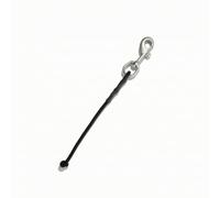 LOVIVER Diving Marker Hook Lanyard Clip Strap Tether Stainless Steel Hook With Stopper For Attachment suitable for scuba diving setups gear organization