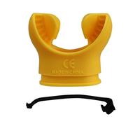 LOVIVER Diving Snorkel Universal Regulator Oral Piece Silicone Material Comfort Reusable Suitable for Travel Athletic Use Diving Pool, Yellow, One Size