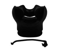 LOVIVER Diving Snorkel Universal Regulator Oral Piece Silicone Material Comfort Reusable Suitable for Travel Athletic Use Diving Pool, Black, One Size