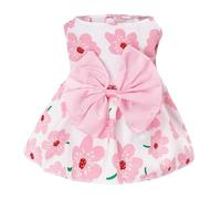 LOVIVER Dog Bowknot Dress Summer Dress Breathable Sweet Easy to Wear Cat Princess Dresses Apparel for Pets Parties Outdoor Halloween, L