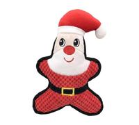 LOVIVER Dog Squeaky Toy Xmas Interactive Squeaker Soft Chewing Toy Puppy Toys Funny Plush Dog Toy for Puppy Small Medium Large Dogs, santa claus