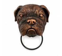 LOVIVER Door Animal Wildlife Resin Decorative Relief Head with Loop Suitable for Front Entries Hallway Walls Interior Styling, English Bulldog Door Knocker
